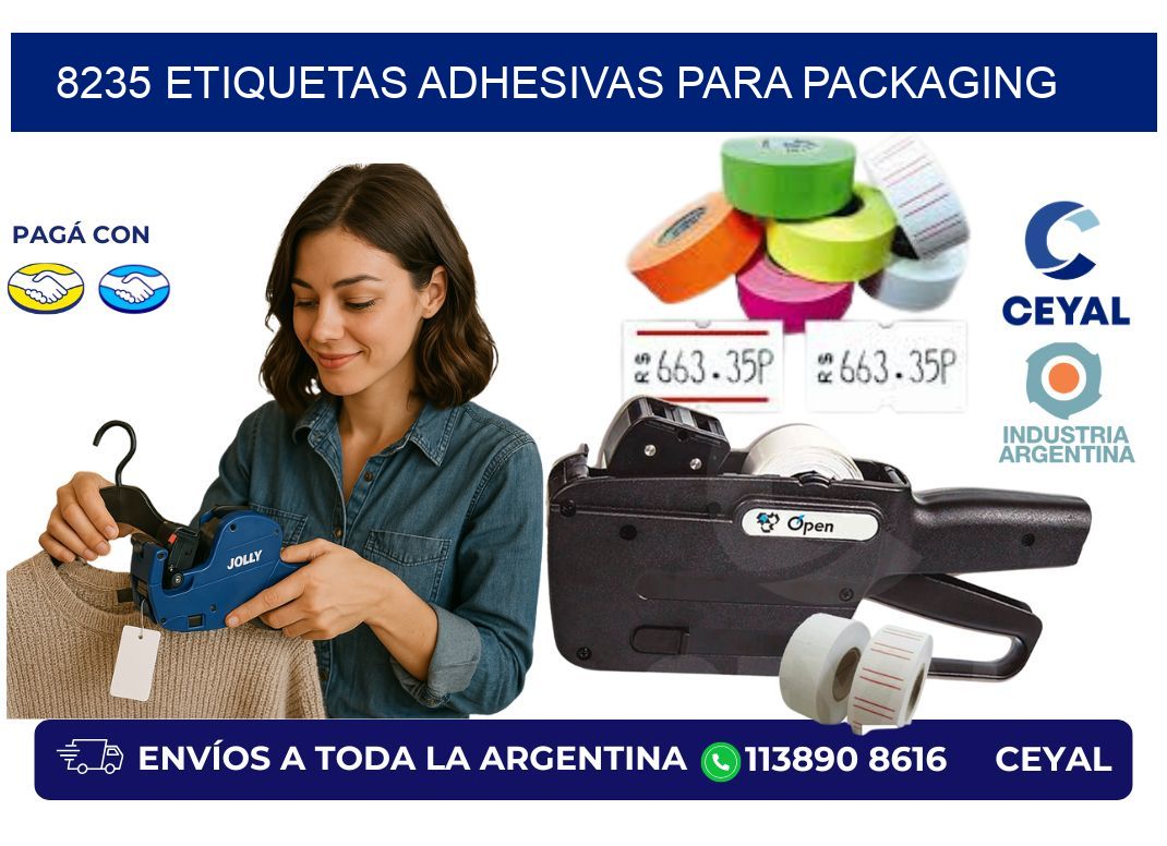 8235 etiquetas adhesivas para packaging