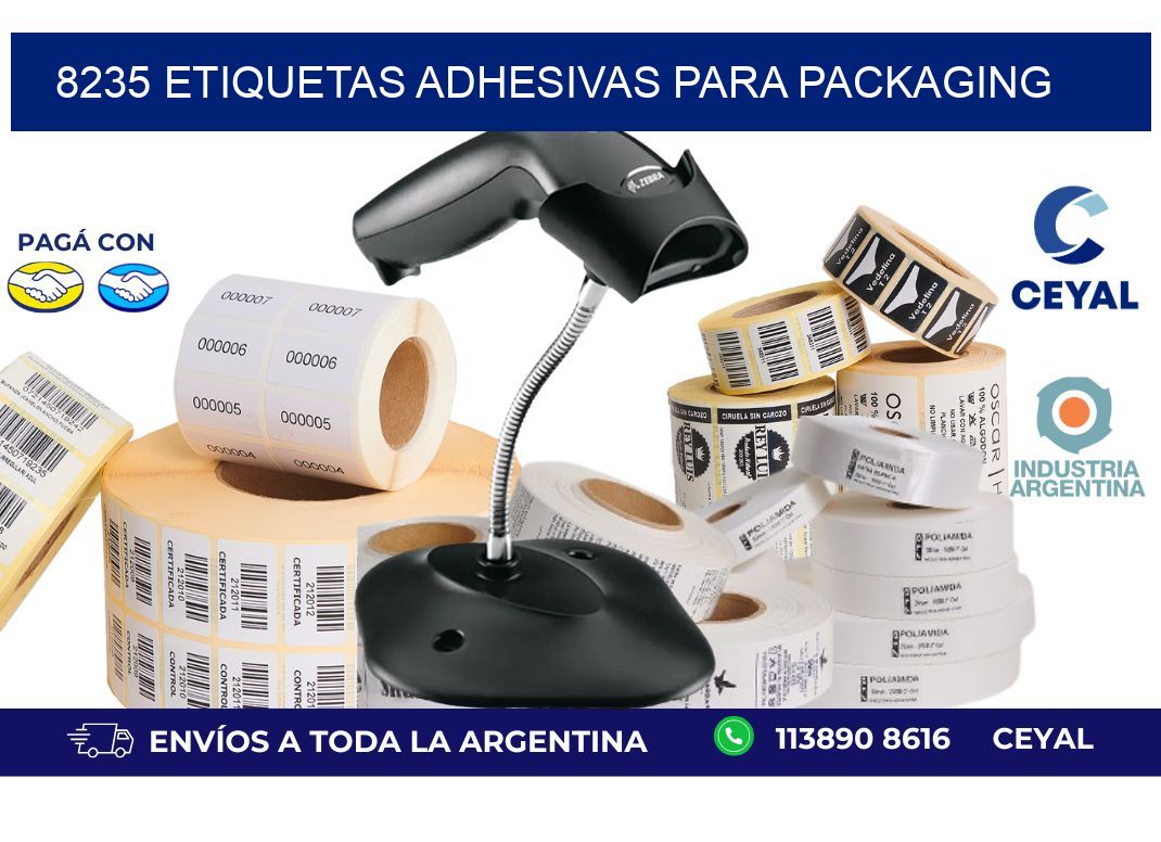 8235 etiquetas adhesivas para packaging
