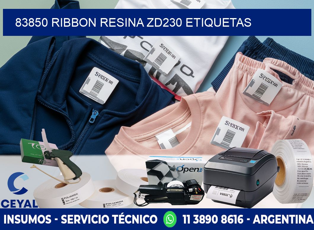 83850 ribbon resina zd230 etiquetas