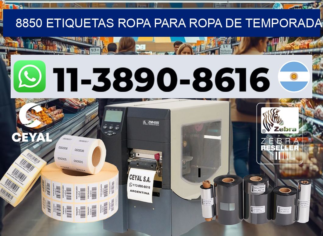 8850 Etiquetas ropa para ropa de temporada