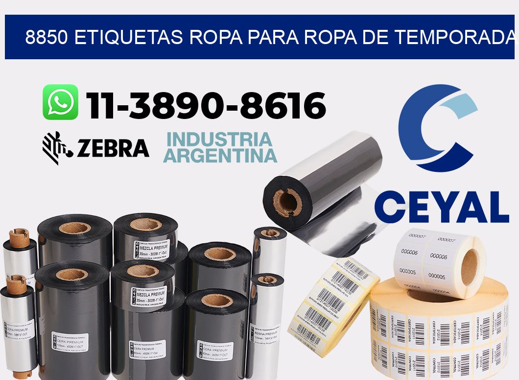 8850 Etiquetas ropa para ropa de temporada