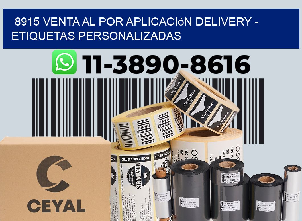 8915 Venta al Por Aplicación delivery - Etiquetas Personalizadas