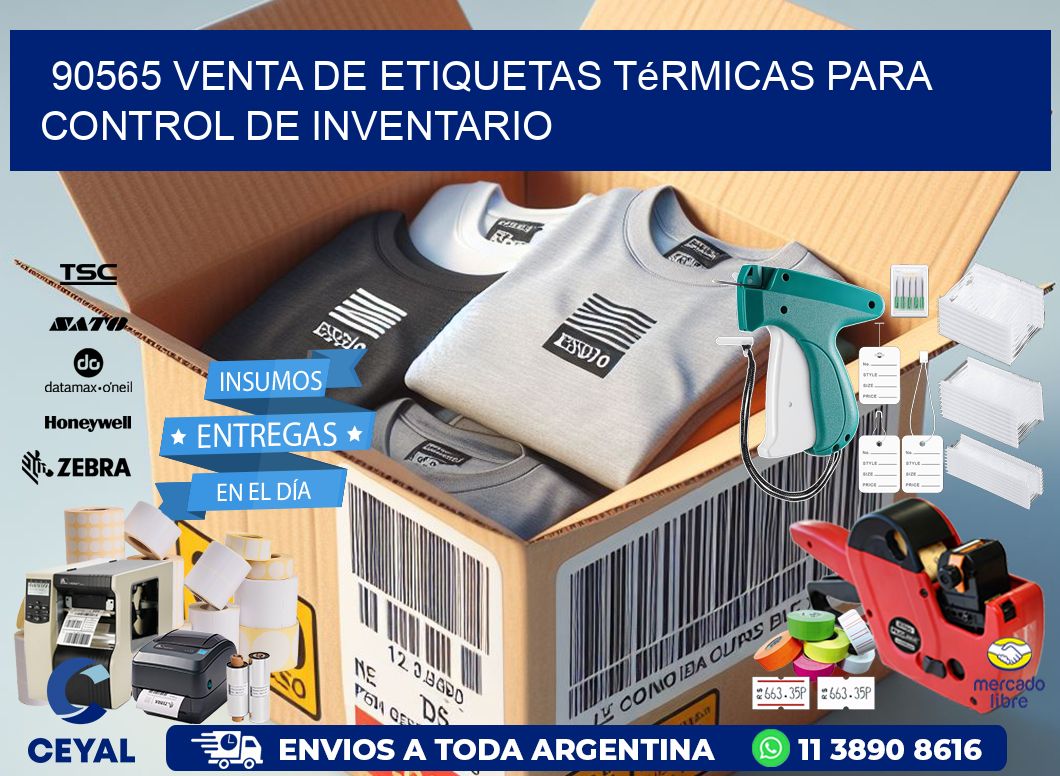 90565 venta de etiquetas térmicas para control de inventario