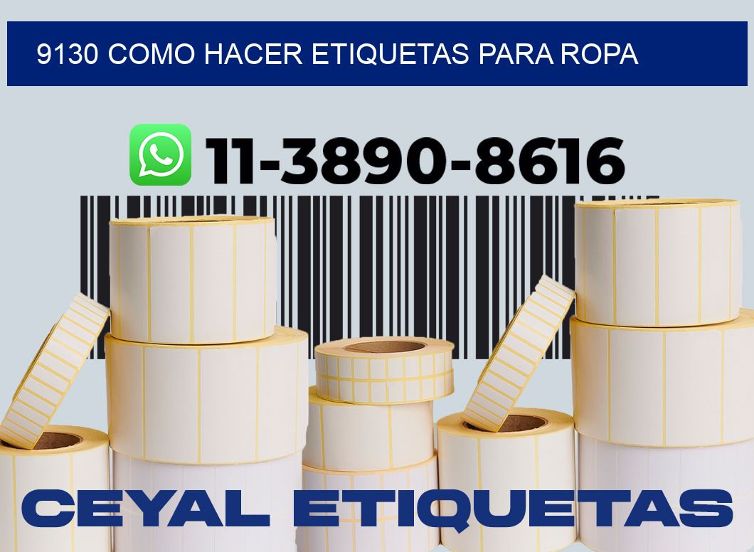 9130 como hacer etiquetas para ropa