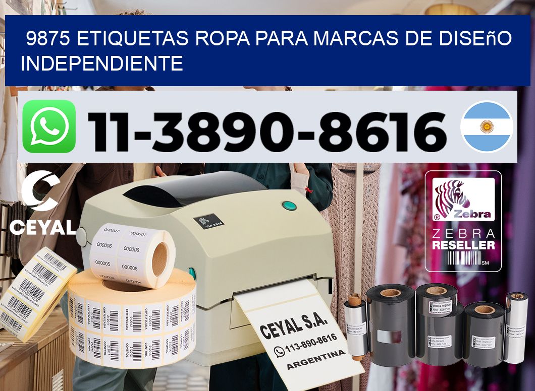 9875 Etiquetas ropa para marcas de diseño independiente