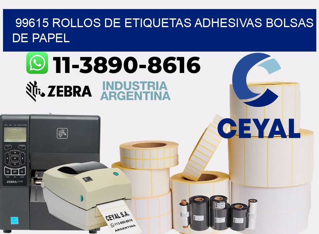 99615 rollos de etiquetas adhesivas bolsas de papel