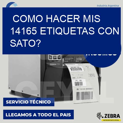 como hacer mis 14165 etiquetas con sato?