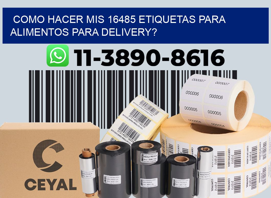 como hacer mis 16485 etiquetas para alimentos para delivery?