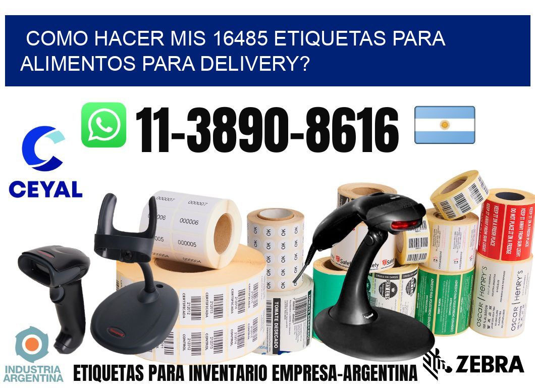 como hacer mis 16485 etiquetas para alimentos para delivery?