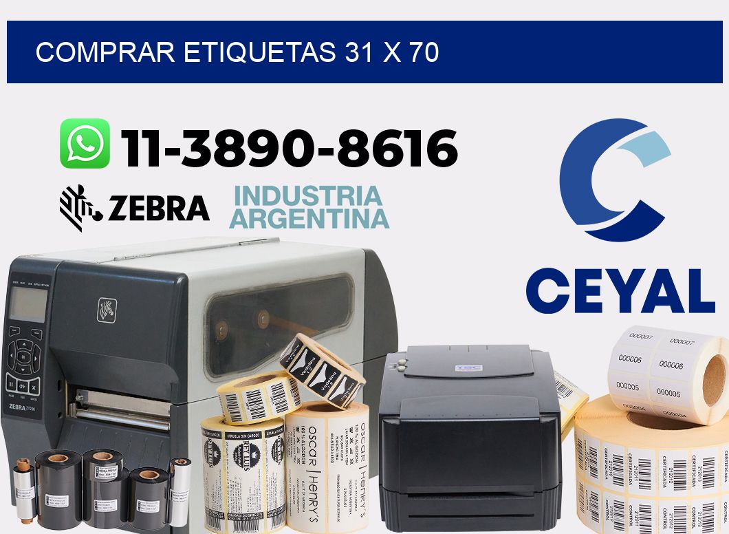 comprar etiquetas 31 x 70
