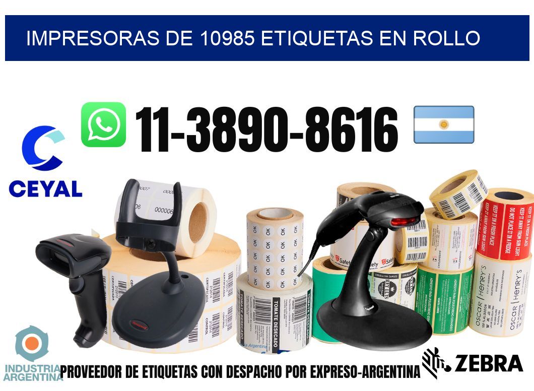 impresoras de 10985 etiquetas en rollo