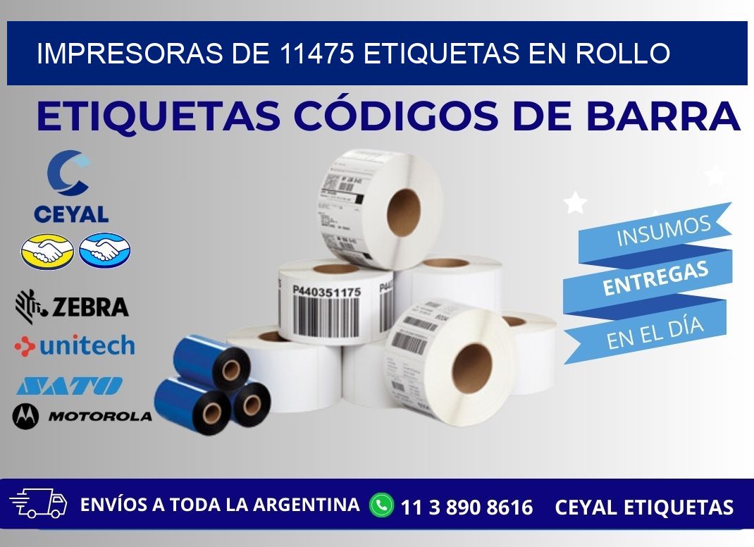 impresoras de 11475 etiquetas en rollo