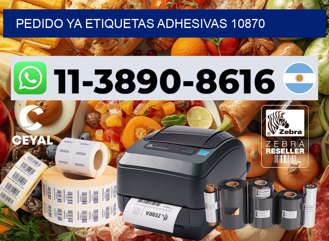 pedido ya etiquetas adhesivas 10870