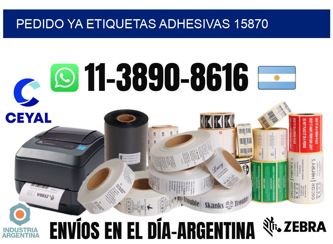 pedido ya etiquetas adhesivas 15870