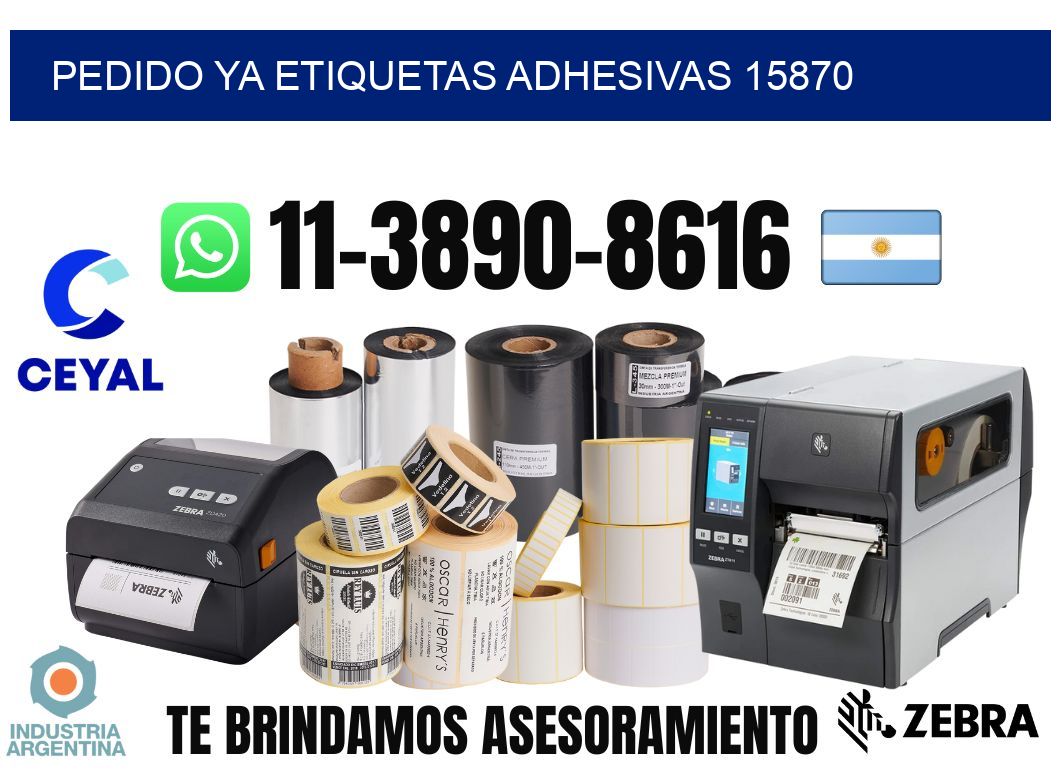 pedido ya etiquetas adhesivas 15870