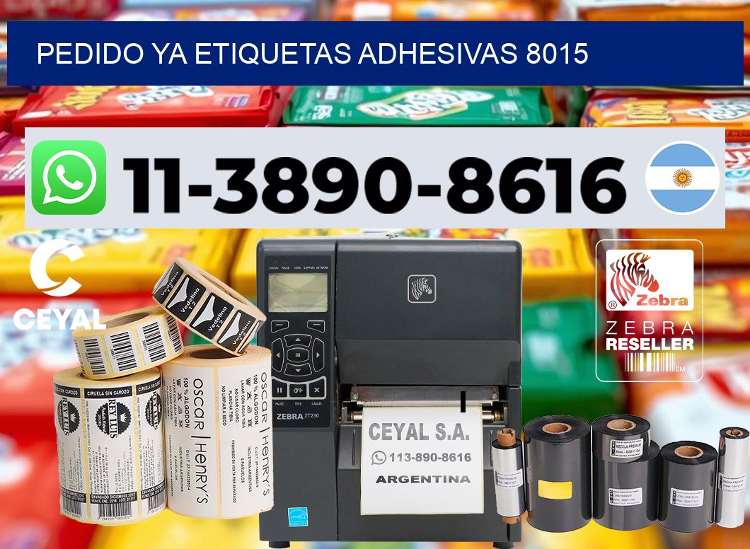 pedido ya etiquetas adhesivas 8015