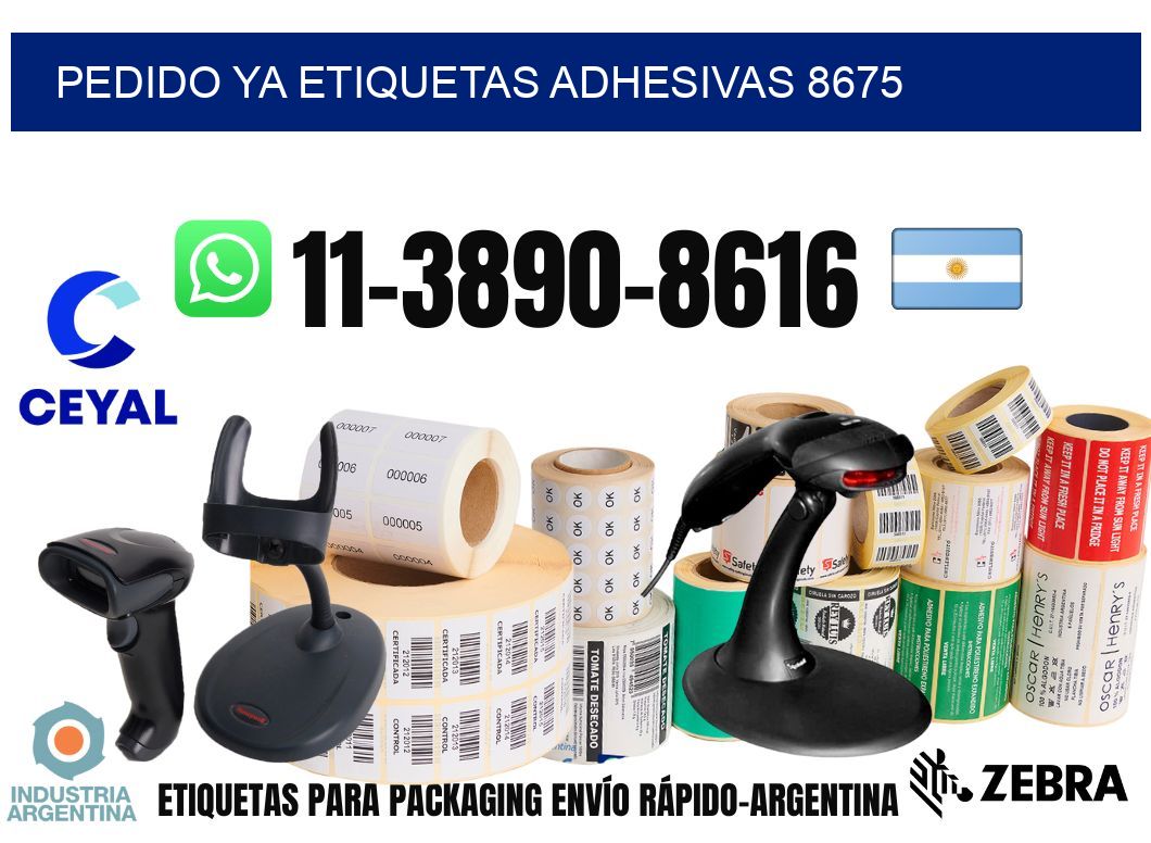 pedido ya etiquetas adhesivas 8675