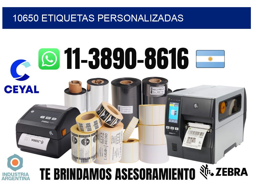 10650 etiquetas personalizadas