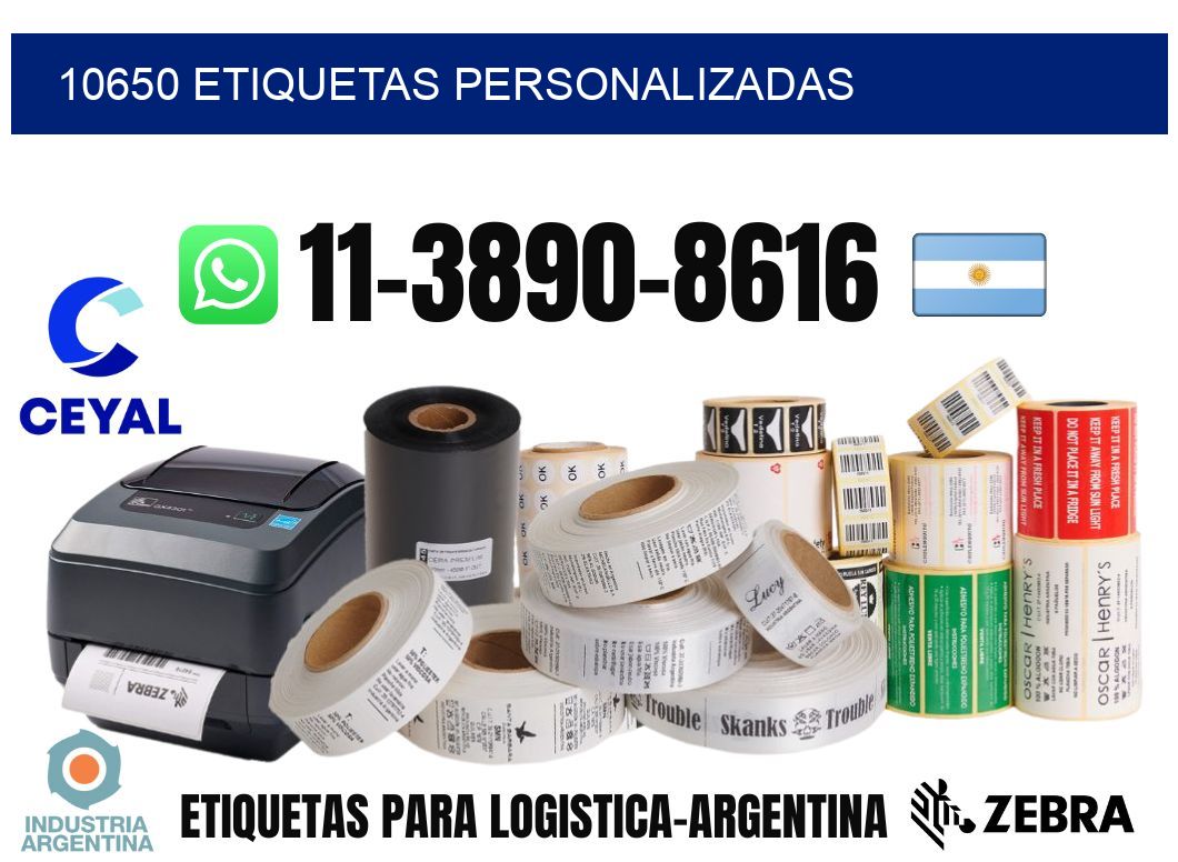 10650 etiquetas personalizadas