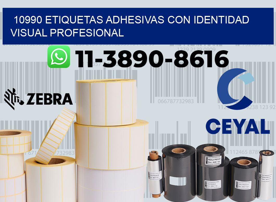 10990 Etiquetas adhesivas con identidad visual profesional