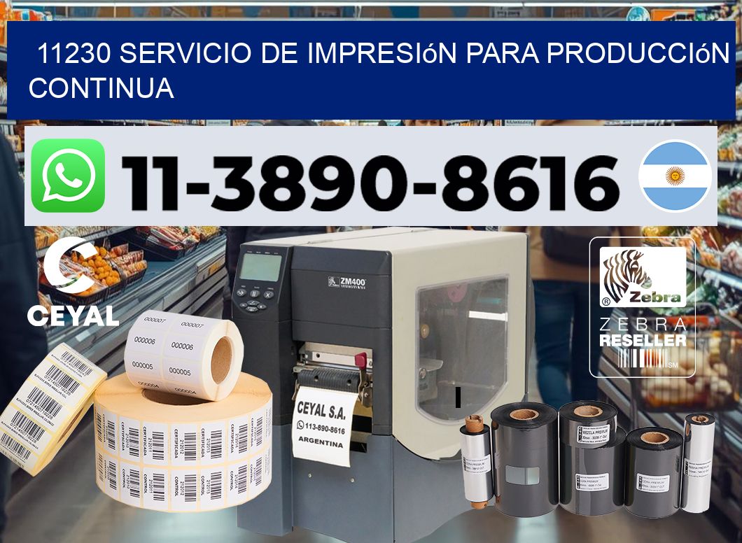 11230 Servicio de impresión para producción continua