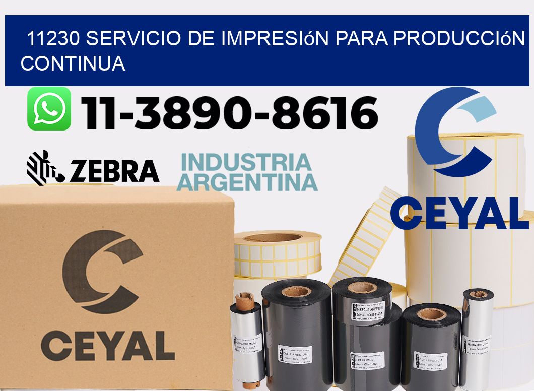 11230 Servicio de impresión para producción continua