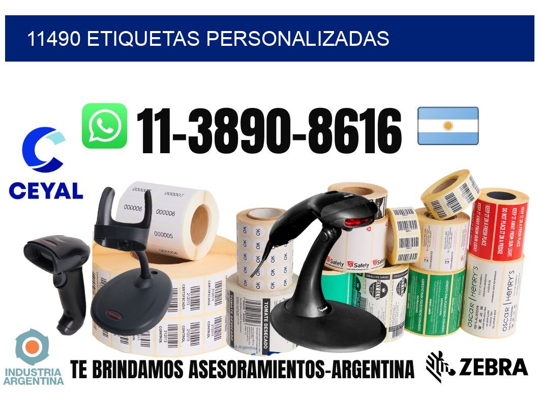 11490 etiquetas personalizadas