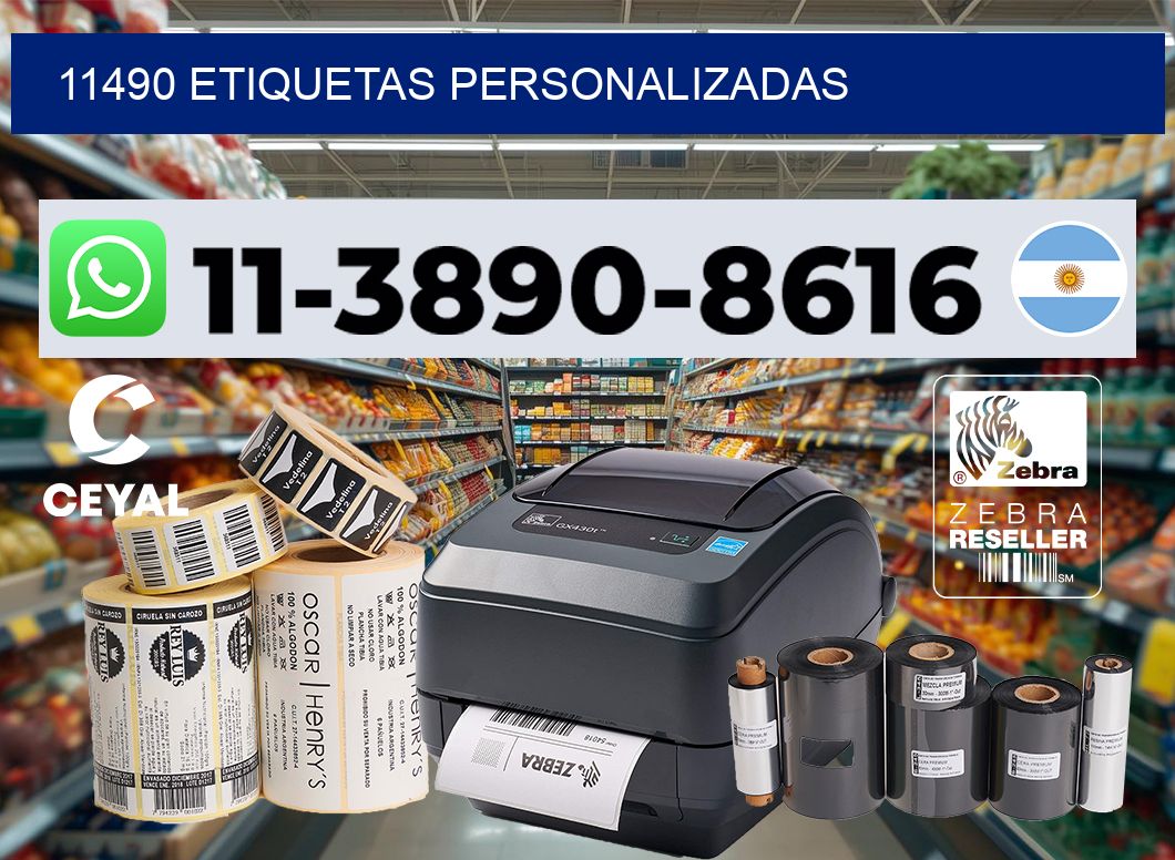 11490 etiquetas personalizadas