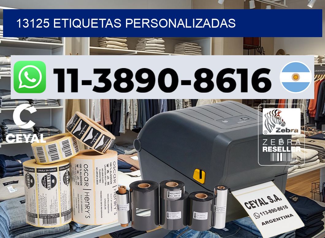 13125 etiquetas personalizadas