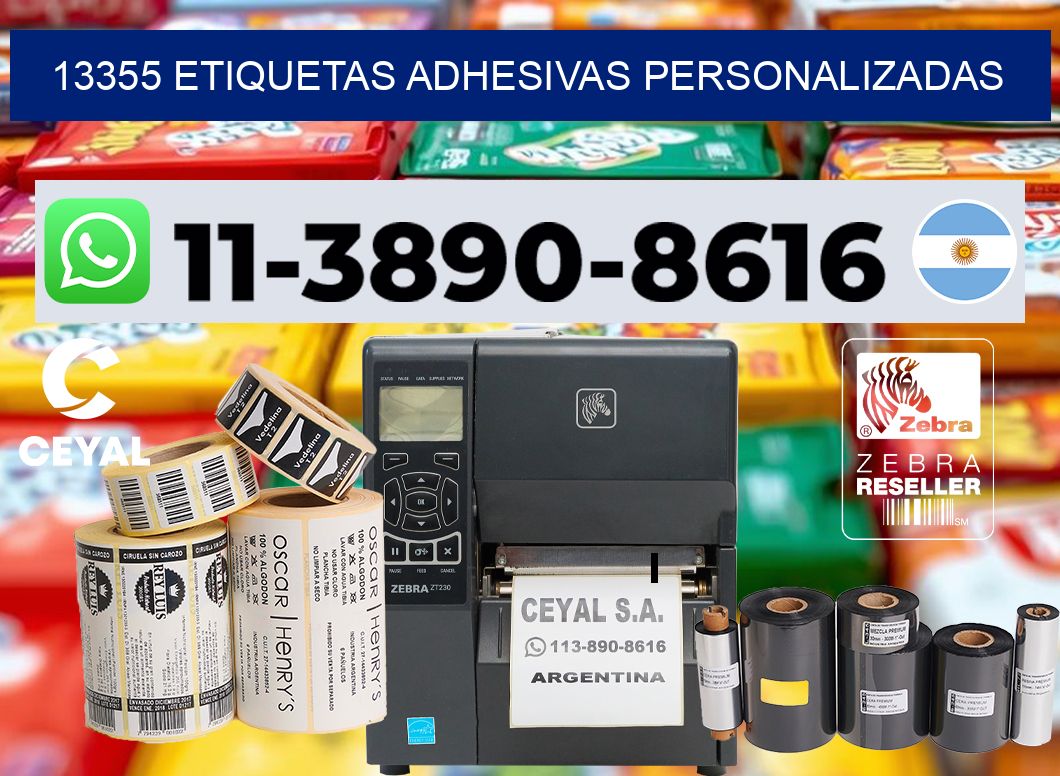 13355 Etiquetas adhesivas personalizadas