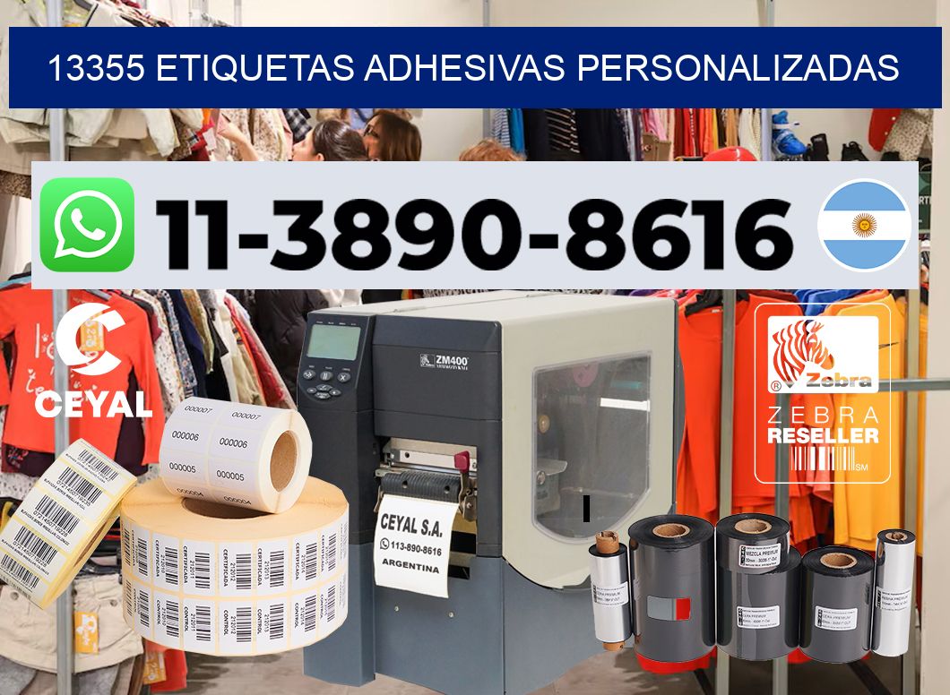 13355 Etiquetas adhesivas personalizadas