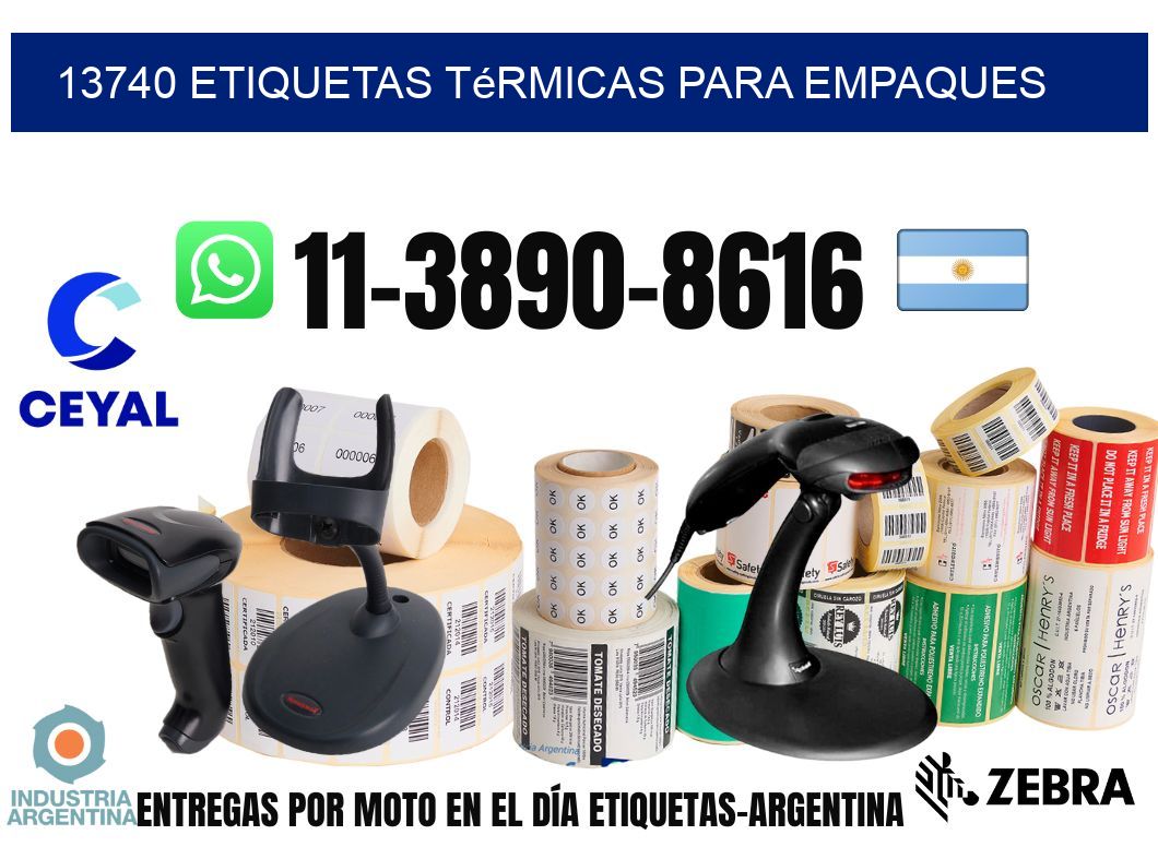 13740 Etiquetas térmicas para empaques