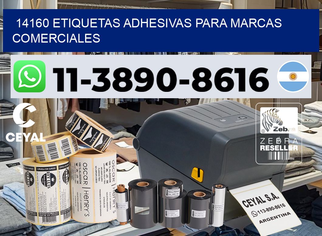 14160 Etiquetas adhesivas para marcas comerciales