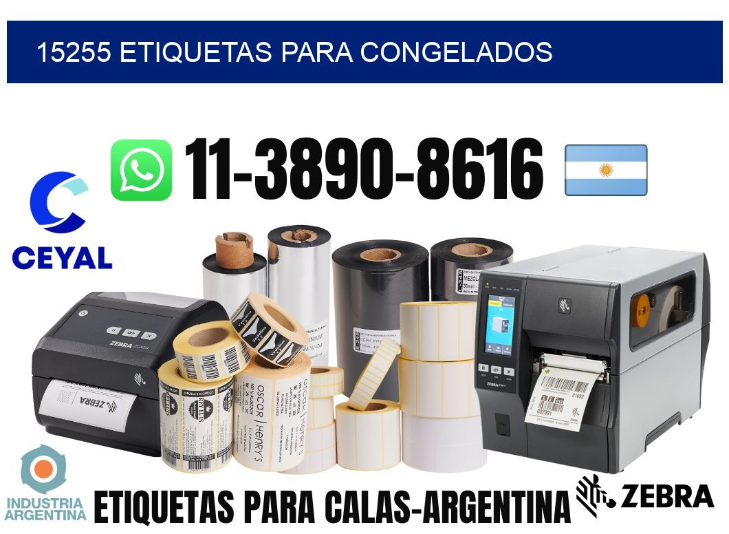 15255 Etiquetas para congelados