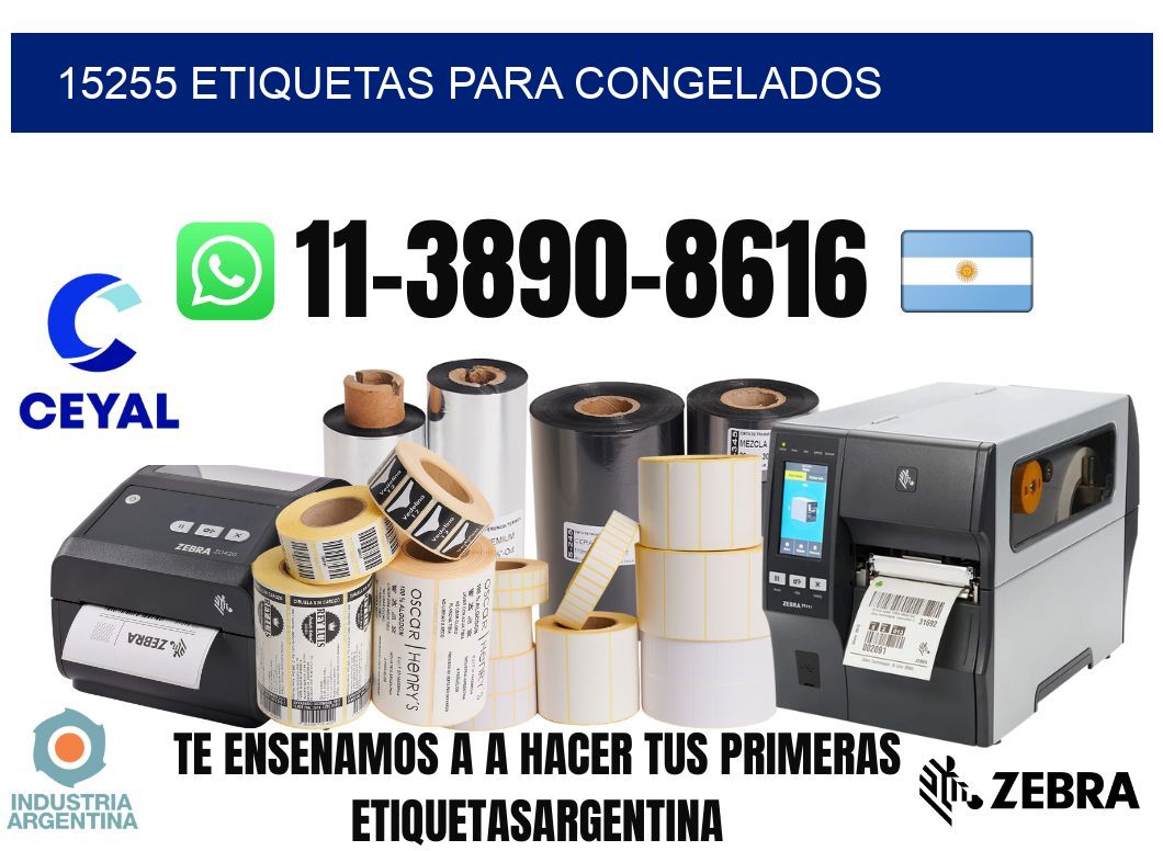 15255 Etiquetas para congelados