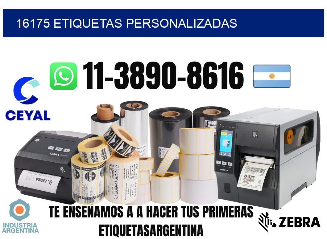 16175 etiquetas personalizadas