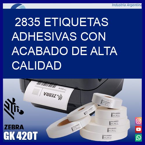 2835 Etiquetas adhesivas con acabado de alta calidad