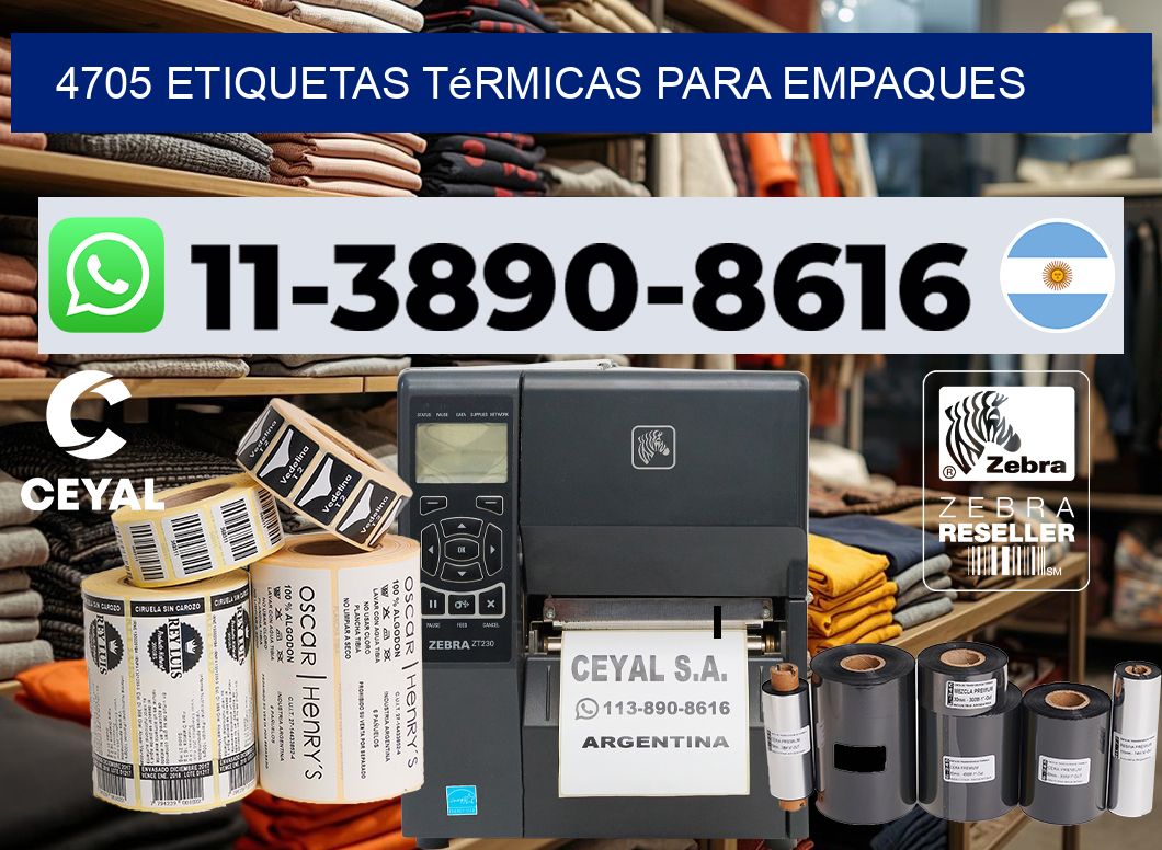 4705 Etiquetas térmicas para empaques