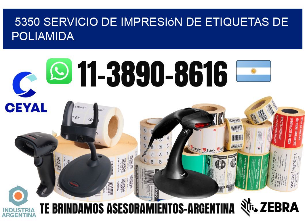 5350 Servicio de impresión de etiquetas de poliamida