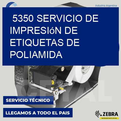 5350 Servicio de impresión de etiquetas de poliamida