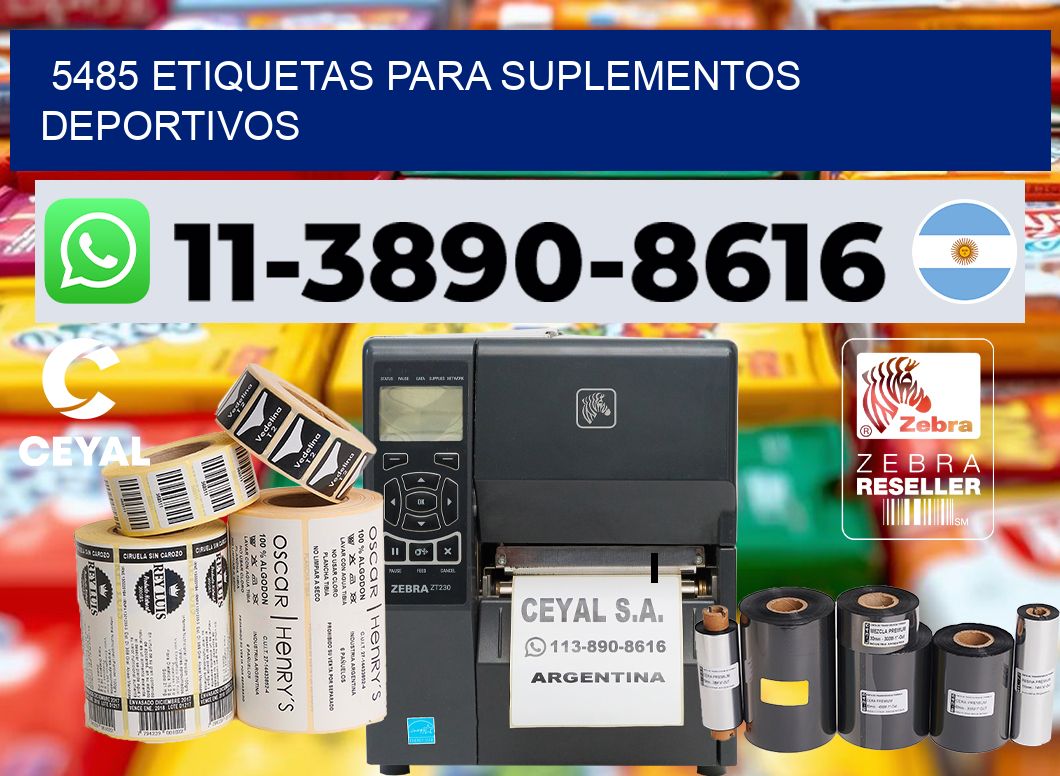 5485 Etiquetas para suplementos deportivos