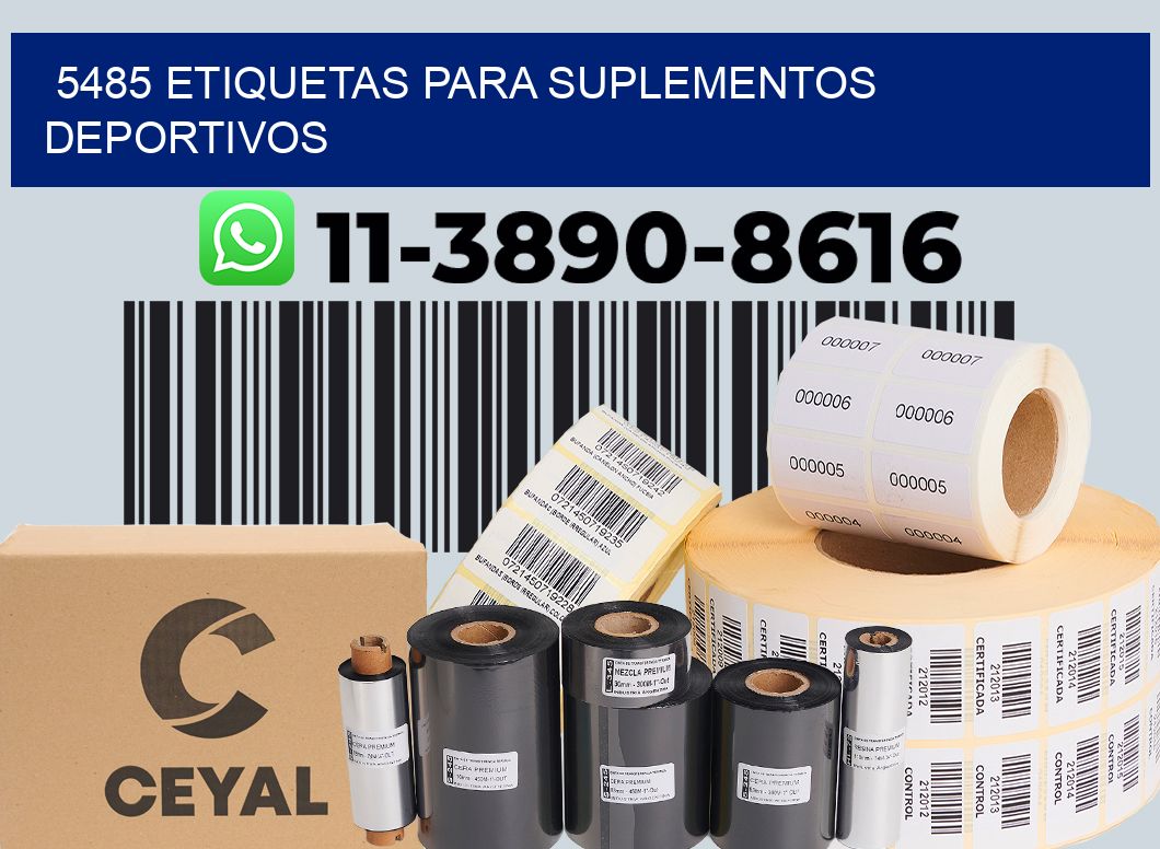 5485 Etiquetas para suplementos deportivos