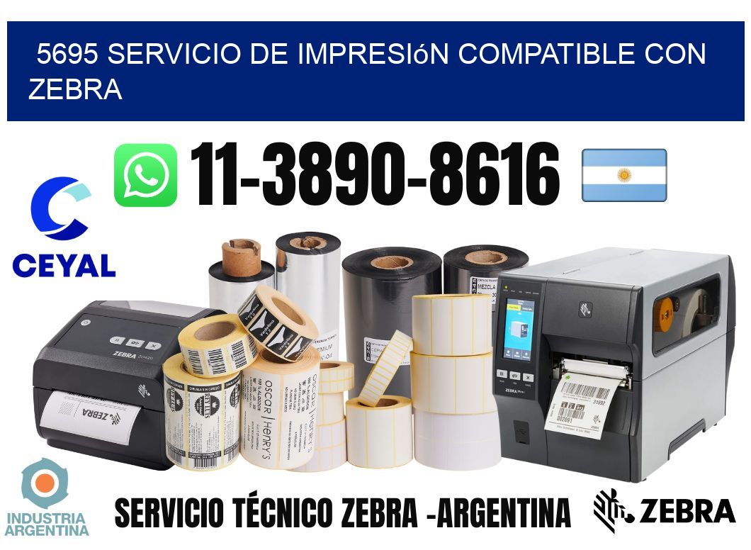 5695 Servicio de impresión compatible con Zebra