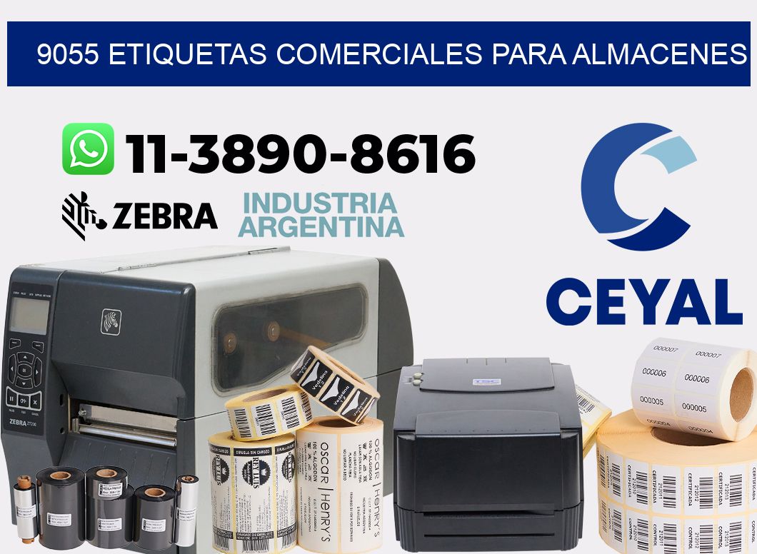 9055 Etiquetas comerciales para almacenes