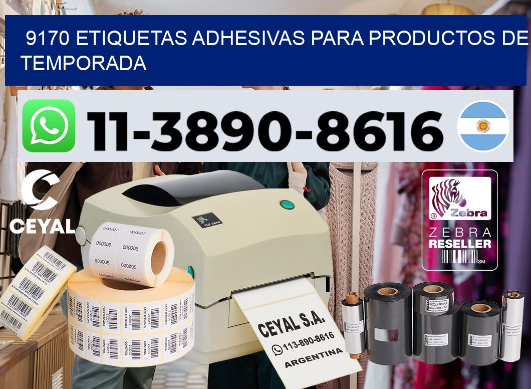 9170 Etiquetas adhesivas para productos de temporada