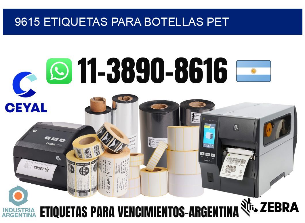 9615 Etiquetas para botellas PET