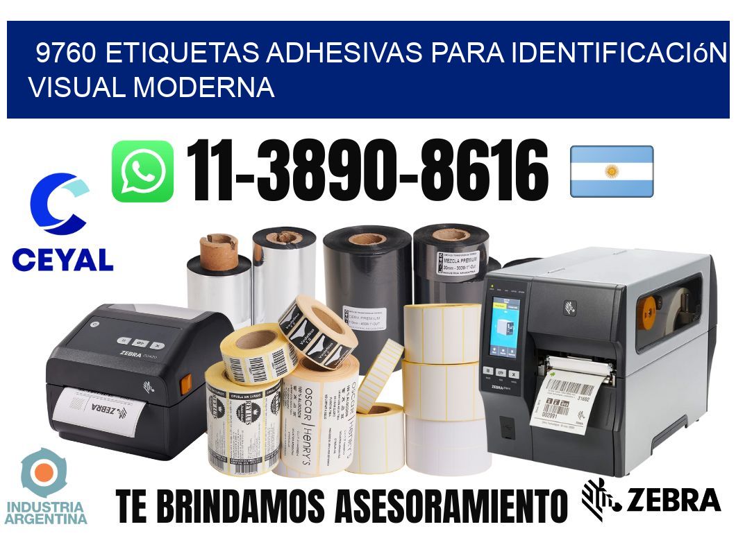 9760 Etiquetas adhesivas para identificación visual moderna