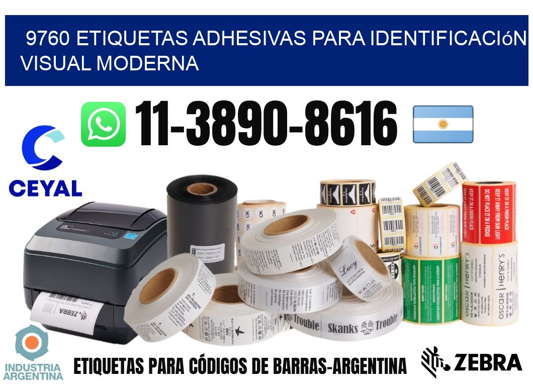 9760 Etiquetas adhesivas para identificación visual moderna