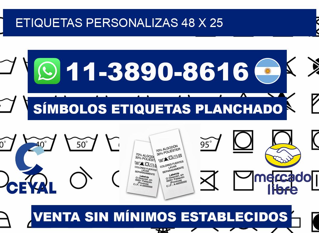 ETIQUETAS PERSONALIZAS 48 x 25