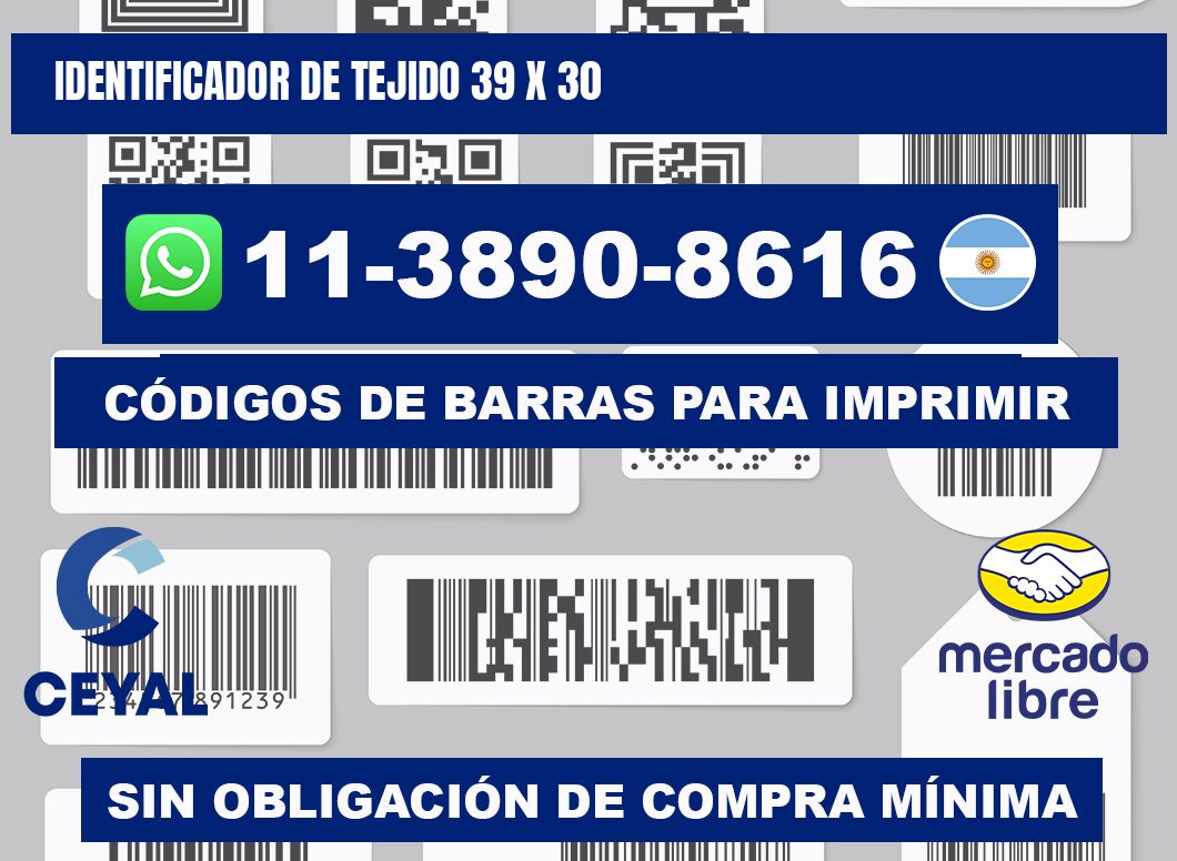 Identificador de tejido 39 x 30